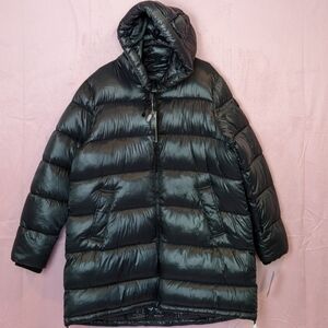 Point Zero Graphite Gray Hooded Puffer Coat size XXL